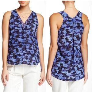 Rebecca Taylor Womens silk v-neck tank blouse Size 6